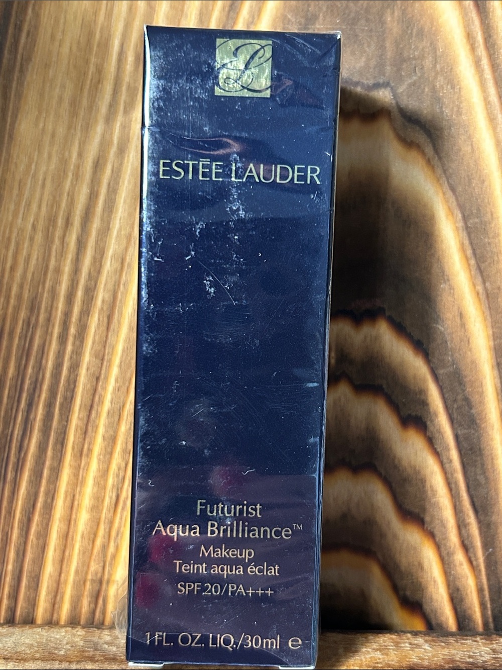 Estee Lauder Futurist Aqua Brilliance Makeup - Dark Navy with Gold Accents
